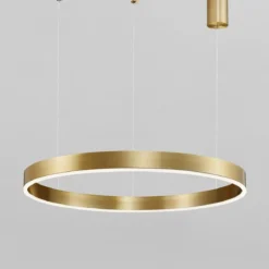 Nova Luce 9190640 MOTIF LED Pendelleuchte 60cm 3000K Messing Gold dimmbar
