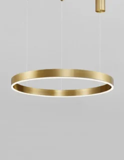 Nova Luce 9190648 MOTIF LED Pendelleuchte 80cm 3000K Messing Gold dimmbar
