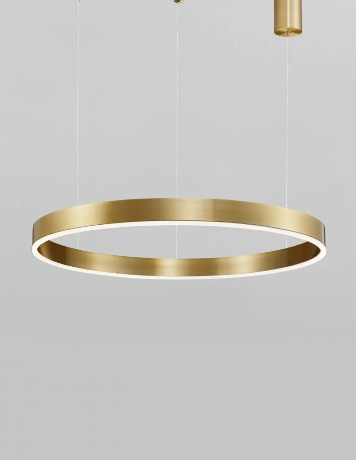 Nova Luce 9190648 MOTIF LED Pendelleuchte 80cm 3000K Messing Gold dimmbar