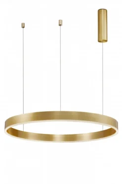 Nova Luce 9190648 MOTIF LED Pendelleuchte 80cm 3000K Messing Gold dimmbar