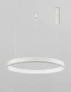 Nova Luce 9190740 MOTIF LED Pendelleuchte 60cm 3000K Weiss dimmbar