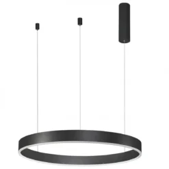 Nova Luce 9190840 MOTIF LED Pendelleuchte 60cm 3000K Schwarz dimmbar