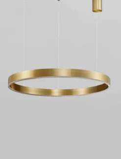 Nova Luce 9530206 MOTIF LED Pendelleuchte 60cm CCT 2700-6000K Messing Gold dimmbar