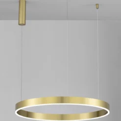 Nova Luce 9530207 MOTIF LED Pendelleuchte 80cm CCT 2700-6000K Messing Gold dimmbar