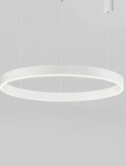 Nova Luce 9530210 MOTIF LED Pendelleuchte 80cm CCT 2700-6000K Weiss dimmbar