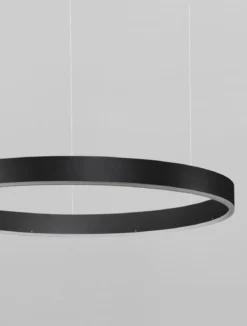 Nova Luce 9530212 MOTIF LED Pendelleuchte 60cm CCT 2700-6000K Schwarz dimmbar