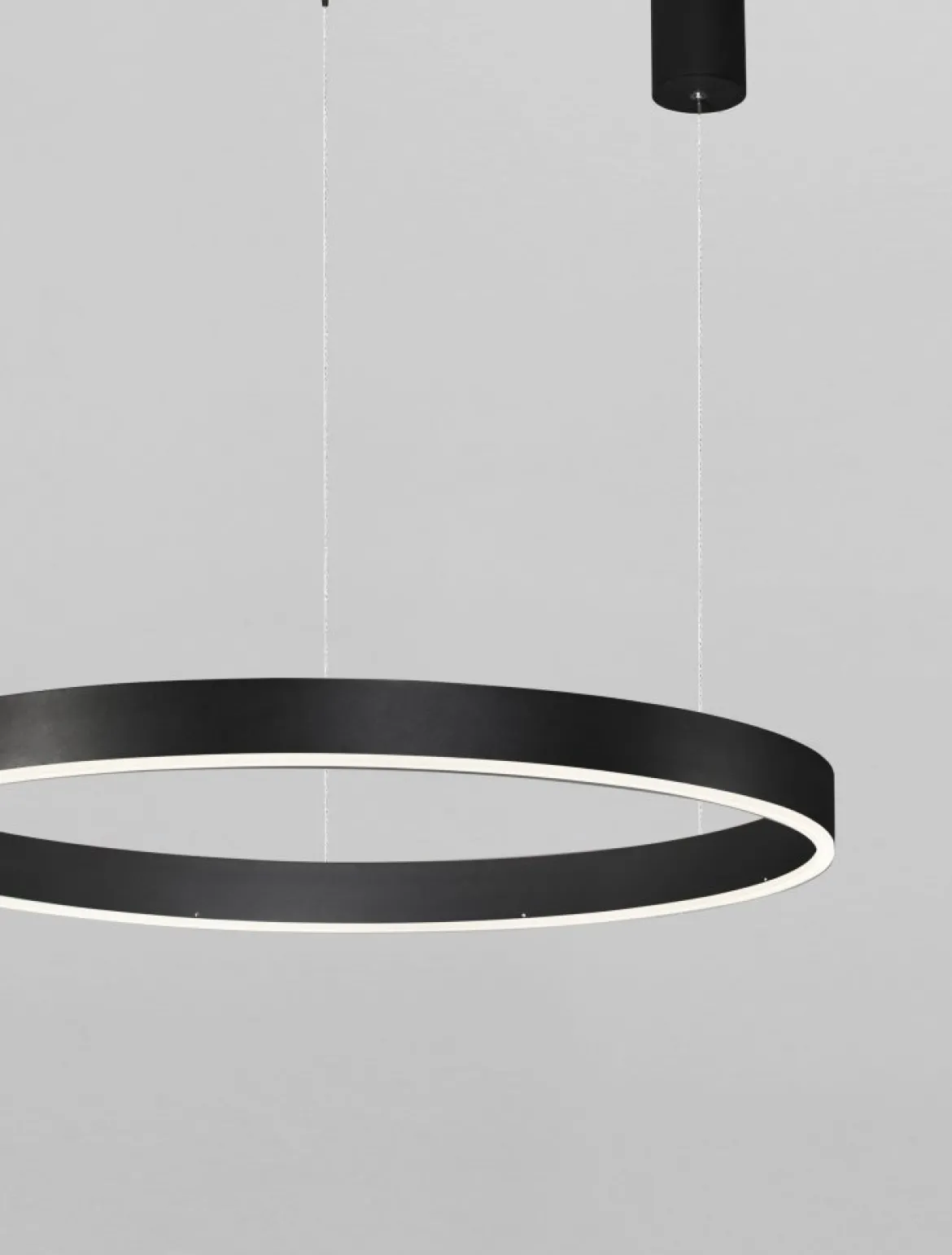 Nova Luce 9530212 MOTIF LED Pendelleuchte 60cm CCT 2700-6000K Schwarz dimmbar