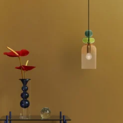 Nova Luce 9009235 MURANO Pendelleuchte 1-flammig Gold Multifarben E14