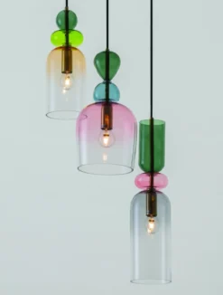 Nova Luce 9009237 MURANO Pendelleuchte 3-flammig Gold Multifarben E14