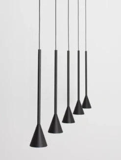 Nova Luce 9060218 NET LED Pendelleuchte 5-flammig 3000K Schwarz dimmbar