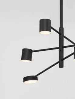 Nova Luce 9080121 NORDIK LED Pendelleuchte 6-flammig 3000K Schwarz