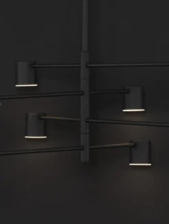 Nova Luce 9080122 NORDIK LED Pendelleuchte 8-flammig 3000K Schwarz
