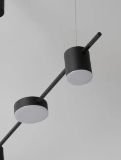 Nova Luce 9080123 NORDIK LED Pendelleuchte 5-flammig 3000K Schwarz