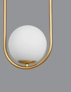 Nova Luce 9988170 OBITAR Pendelleuchte 1-flammig Gold Weiss G9