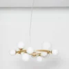 Nova Luce 9028856 ODILLIA Pendelleuchte 11-flammig Gold Weiss G9