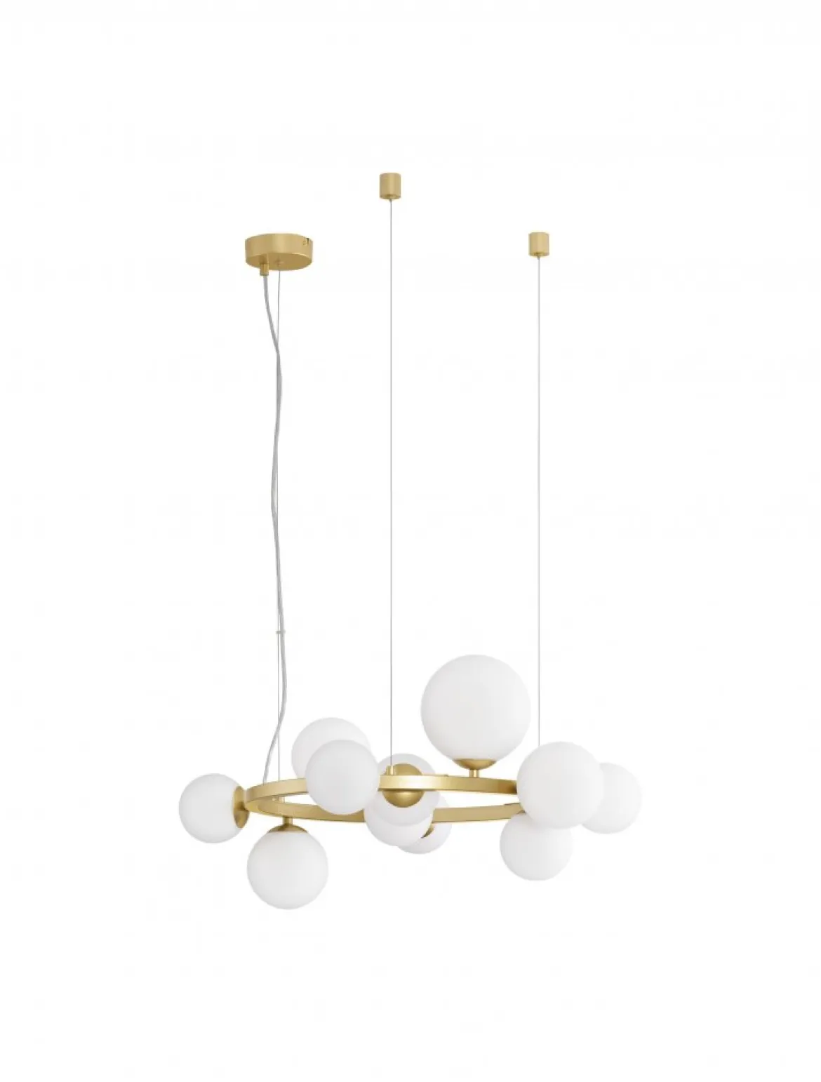 Nova Luce 9028856 ODILLIA Pendelleuchte 11-flammig Gold Weiss G9