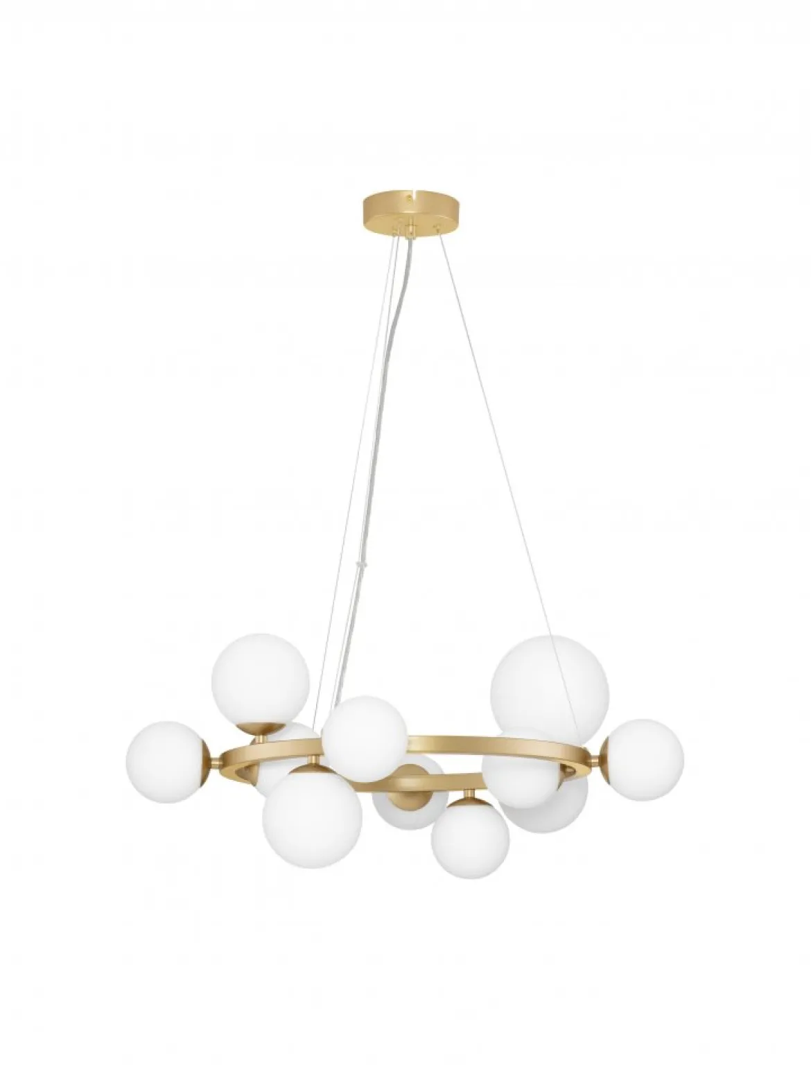 Nova Luce 9028856 ODILLIA Pendelleuchte 11-flammig Gold Weiss G9