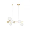 Nova Luce 9028858 ODILLIA Pendelleuchte 7-flammig Gold Weiss G9