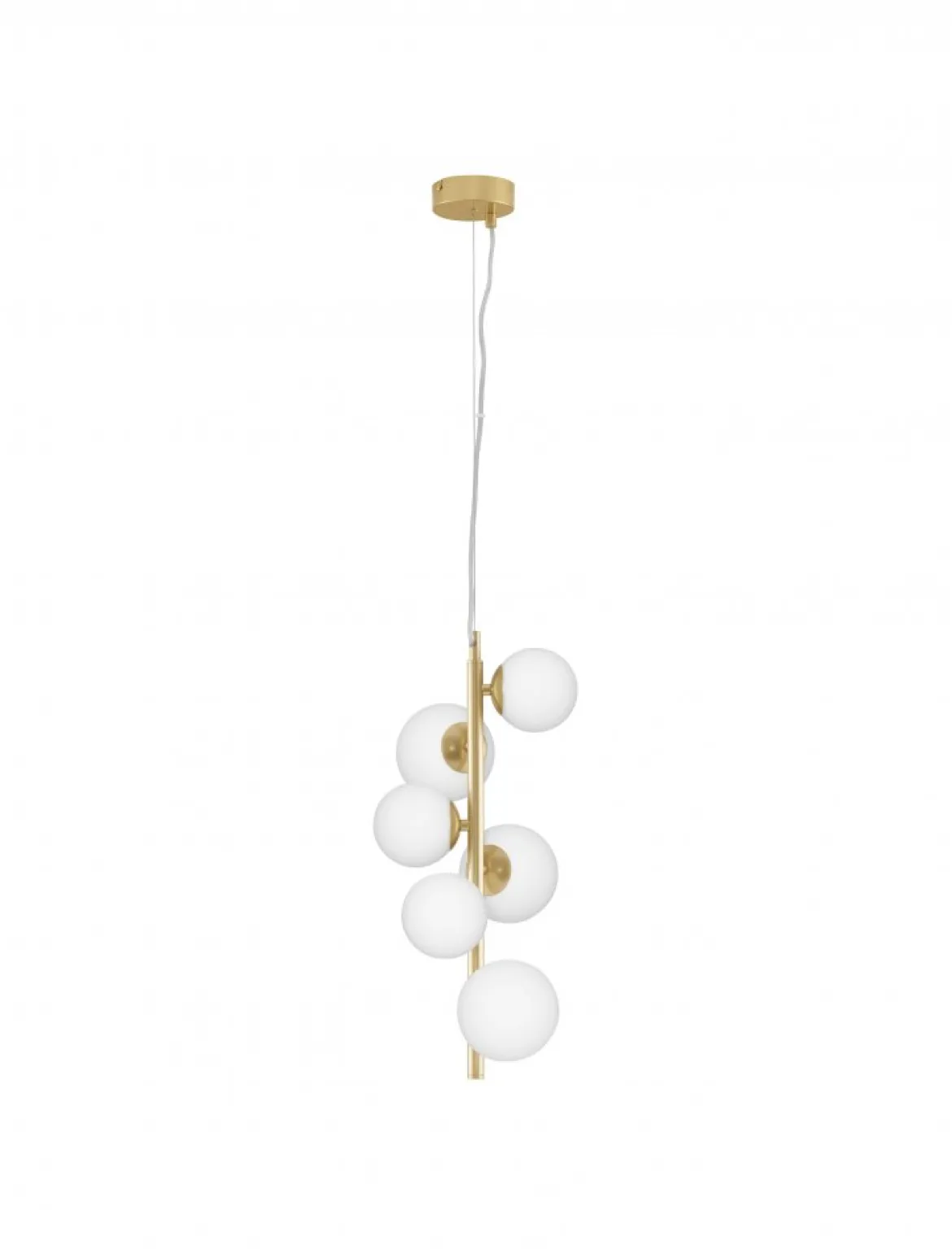 Nova Luce 9028860 ODILLIA Pendelleuchte 6-flammig Gold Weiss G9