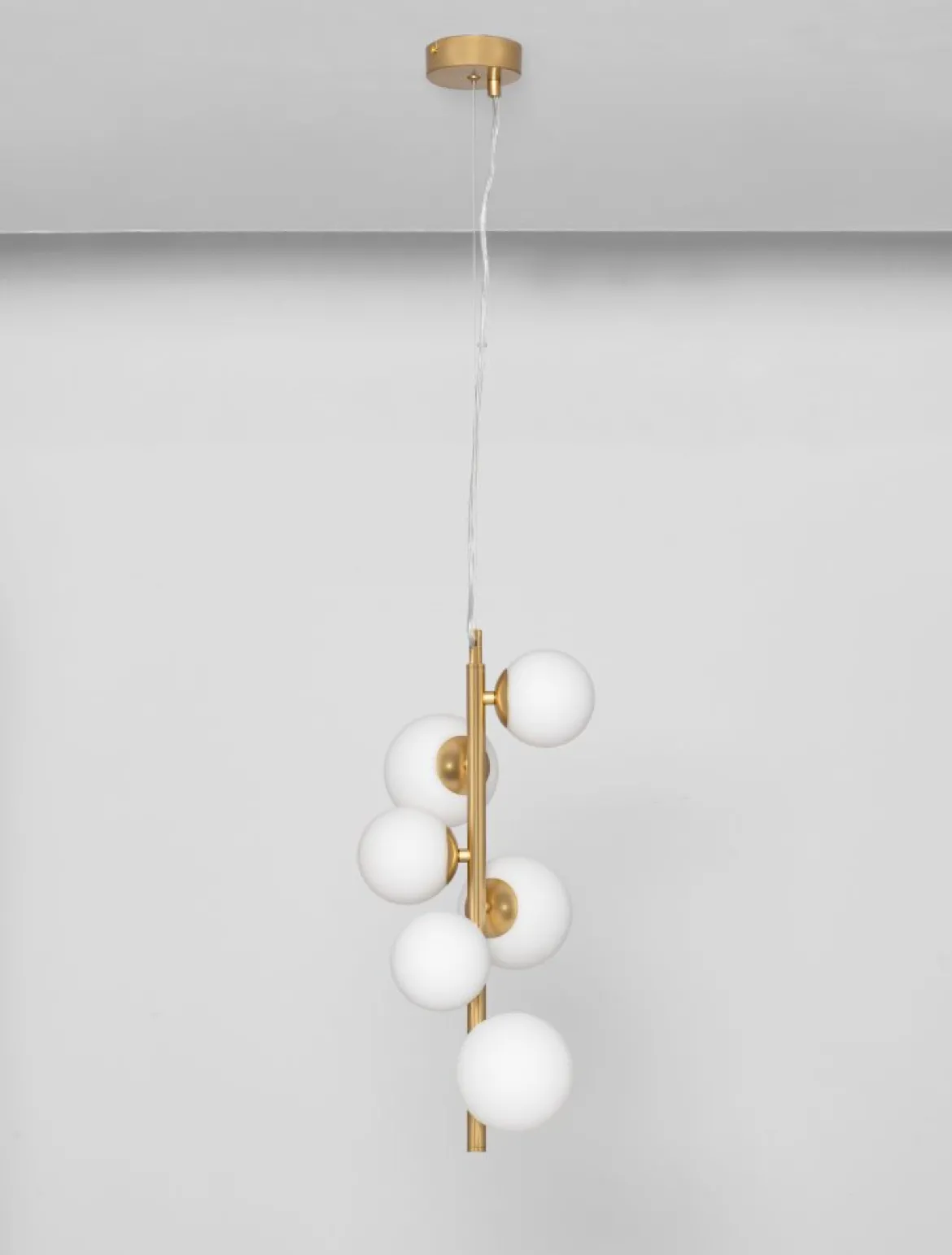 Nova Luce 9028860 ODILLIA Pendelleuchte 6-flammig Gold Weiss G9