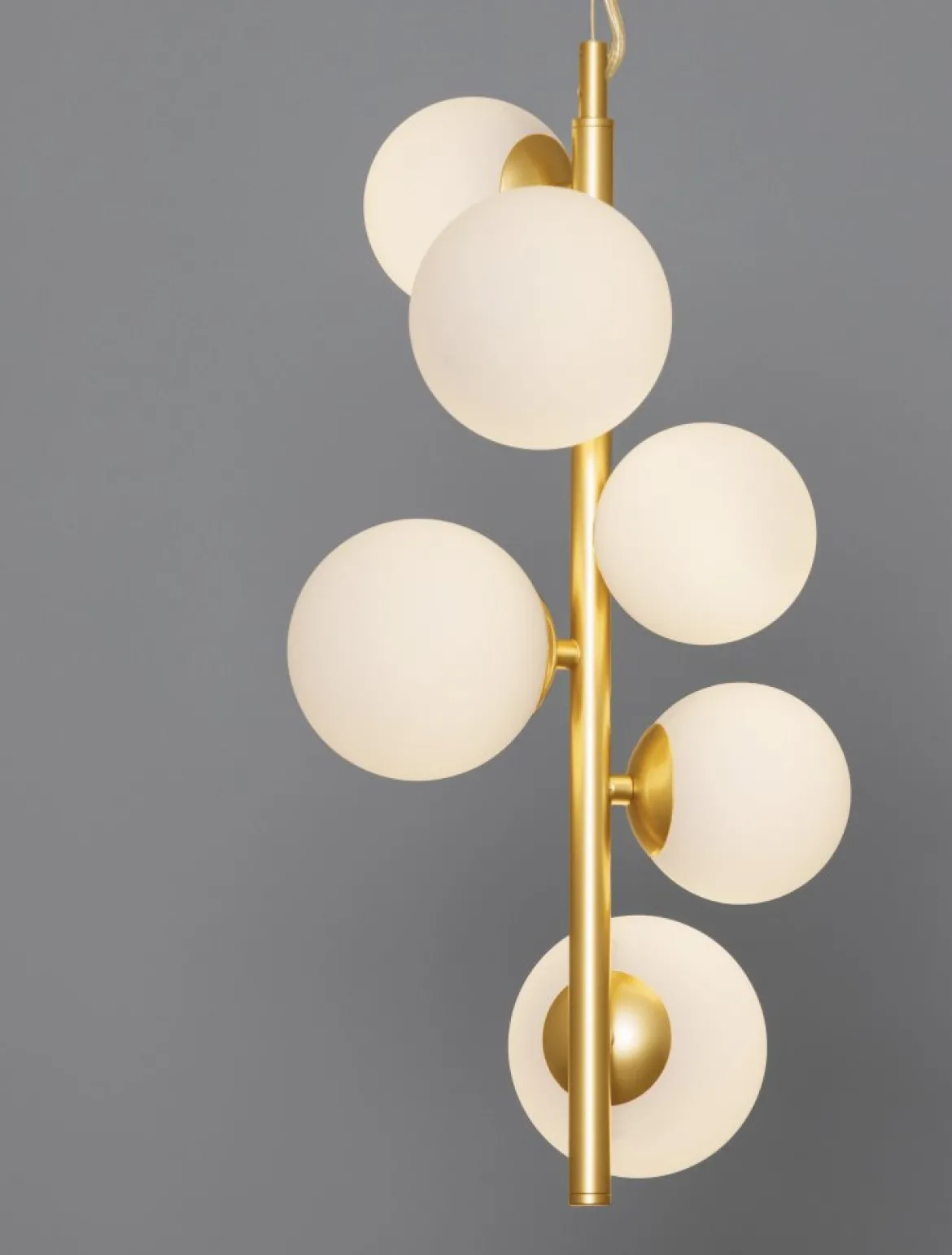 Nova Luce 9028860 ODILLIA Pendelleuchte 6-flammig Gold Weiss G9
