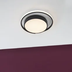 Nova Luce 9081206 ODREY LED Deckenleuchte 40cm 3000K Schwarz