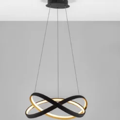 Nova Luce 9756717 ODREY LED Pendelleuchte 50cm 2700-3500-5000K Schwarz Gold
