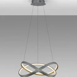 Nova Luce 9756718 ODREY LED Pendelleuchte 50cm 2700-3500-5000K Silber Gold