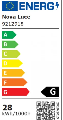 Nova Luce 9212918 OGGY LED Deckenleuchte 37cm 3000K Schwarz