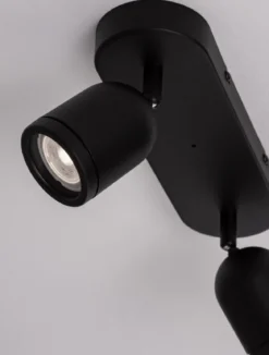 Nova Luce 9555815 ORSON Deckenleuchte 2-flammig Schwarz GU10