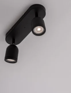 Nova Luce 9555815 ORSON Deckenleuchte 2-flammig Schwarz GU10