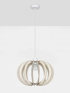 Nova Luce 9620123 OTTOLINE Pendelleuchte Naturholz E27