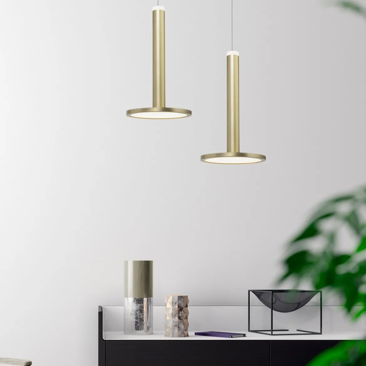 Nova Luce 1703301201 PALENCIA LED Pendelleuchte 1-flammig 3000K Messing Gold