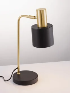 Nova Luce 9050161 PAZ Tischleuchte Gold Schwarz E14