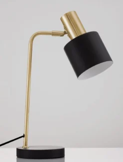 Nova Luce 9050161 PAZ Tischleuchte Gold Schwarz E14