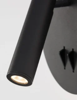 Nova Luce 9081222 PENOR LED Wandleuchte 3000K Schwarz