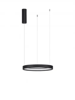Nova Luce 9345612 PERRINE LED Pendelleuchte 40cm 3000K Schwarz dimmbar