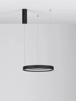 Nova Luce 9345612 PERRINE LED Pendelleuchte 40cm 3000K Schwarz dimmbar