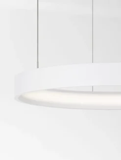 Nova Luce 9345613 PERRINE LED Pendelleuchte 40cm 3000K Weiss dimmbar