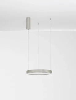 Nova Luce 9345614 PERRINE LED Pendelleuchte 40cm 3000K Silber dimmbar