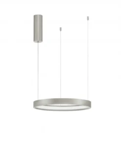 Nova Luce 9345614 PERRINE LED Pendelleuchte 40cm 3000K Silber dimmbar