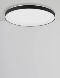 Nova Luce 9853676 PERTINO LED Deckenleuchte 58cm 3000K Schwarz dimmbar