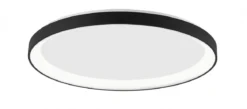 Nova Luce 9853676 PERTINO LED Deckenleuchte 58cm 3000K Schwarz dimmbar
