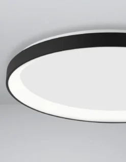 Nova Luce 9853676 PERTINO LED Deckenleuchte 58cm 3000K Schwarz dimmbar