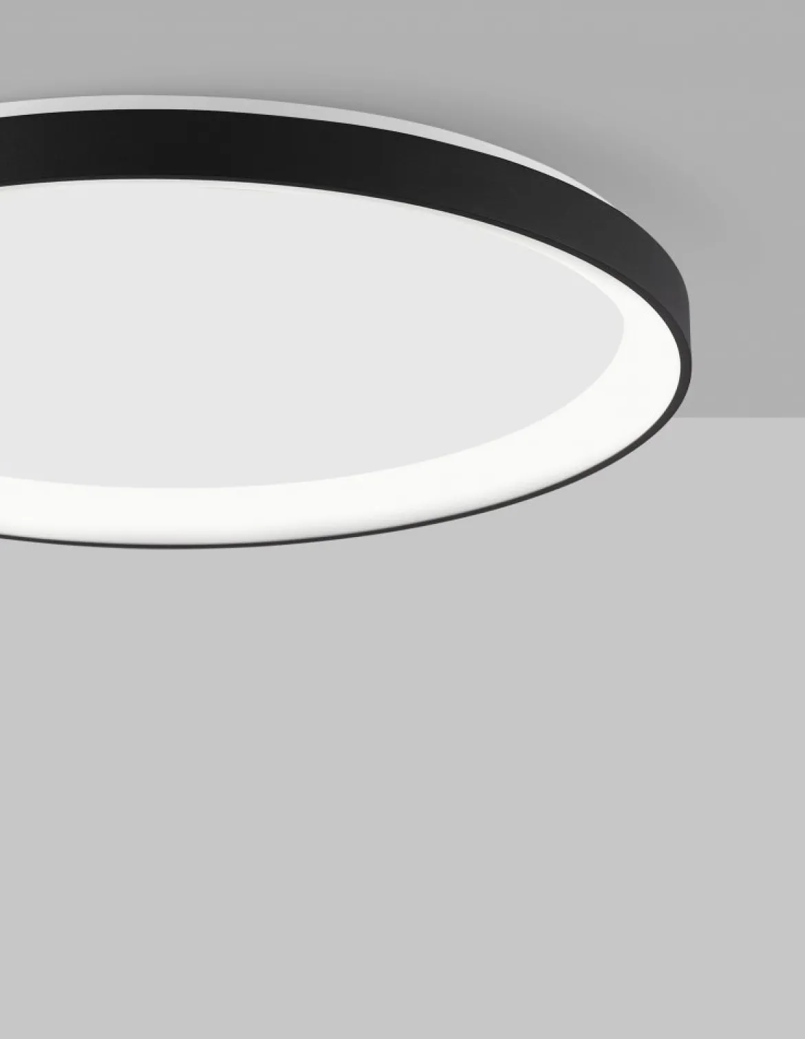 Nova Luce 9853676 PERTINO LED Deckenleuchte 58cm 3000K Schwarz dimmbar