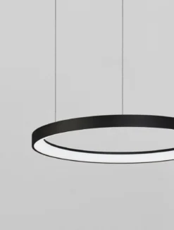 Nova Luce 9345689 PERTINO LED Pendelleuchte 58cm 2700K Schwarz dimmbar