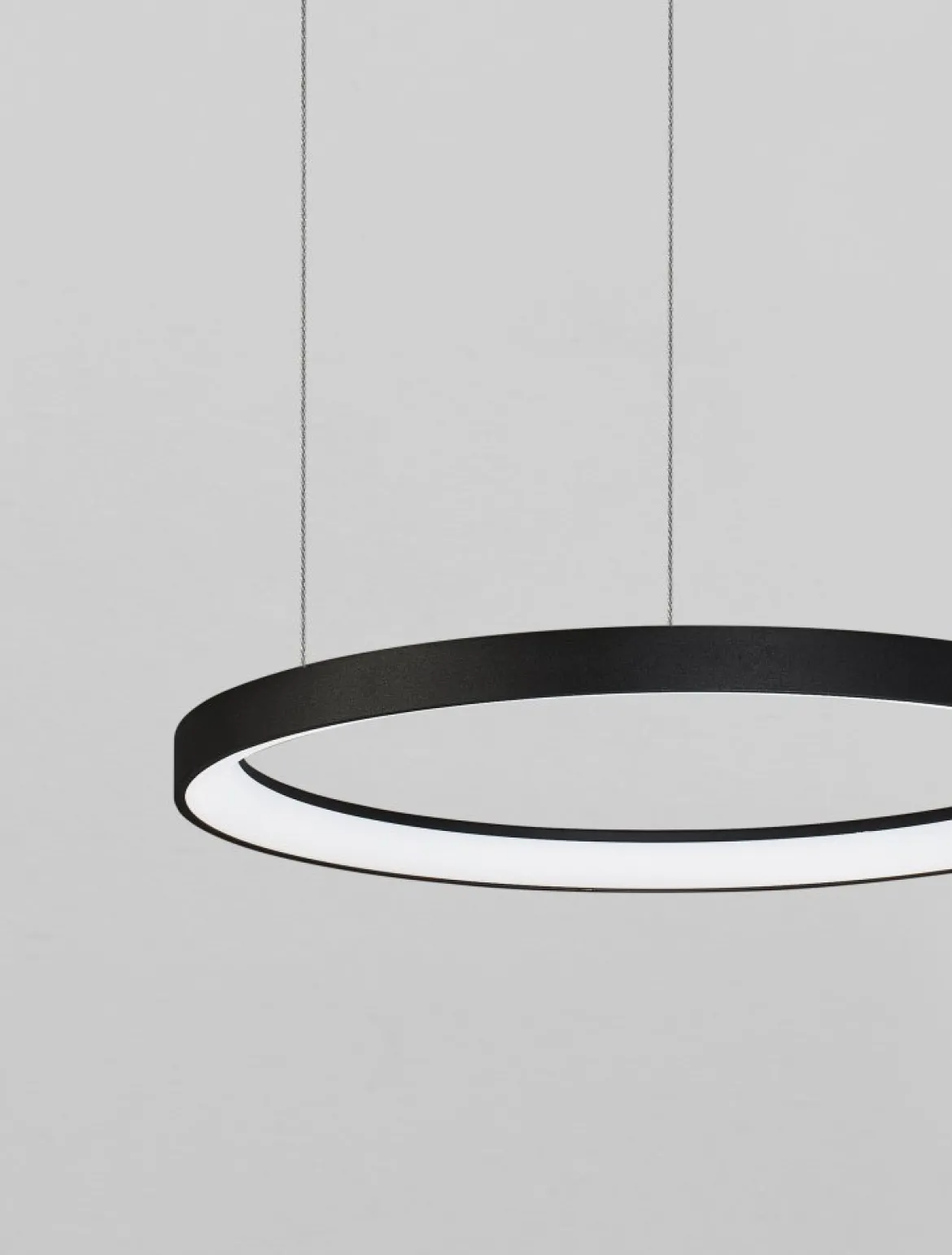 Nova Luce 9345689 PERTINO LED Pendelleuchte 58cm 2700K Schwarz dimmbar
