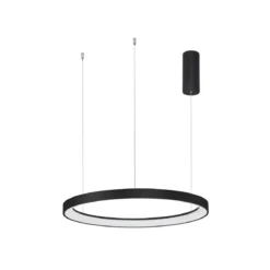 Nova Luce 9345689 PERTINO LED Pendelleuchte 58cm 2700K Schwarz dimmbar