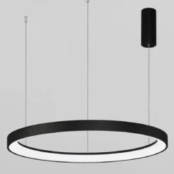 Nova Luce 9853686 PERTINO LED Pendelleuchte 78cm 3000K Schwarz dimmbar