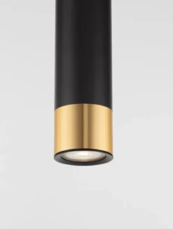 Nova Luce 9911529 PICTO Pendelleuchte 30 1-flammig Schwarz Gold GU10